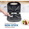 imageElite Gourmet ESM2207 MaxiMatic Sandwich Panini Maker Grilled Cheese Machine Tuna Melt Omelets NonStick Surface 2 Slice BlackNew Version