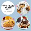 imageElite Gourmet EWM013B Electric Nonstick Mini Waffle Maker with 5inch cooking surface Belgian Waffles Compact Design Hash Browns Keto Snacks Sandwich Eggs Easy to Clean BlackBlack