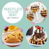 imageElite Gourmet EWM015M Electric Nonstick 45inch Mini Waffle Maker Belgian Waffles Compact Design Hash Browns Keto Snacks Sandwich Eggs Easy to Clean MintBlue