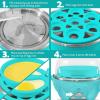 imageElite Gourmet Easy Electric 7 Egg Capacity Cooker Poacher Omelet Maker Scrambled Soft Medium Hard Boiled with Auto ShutOff and Buzzer BPA FreeBlue