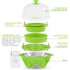 imageElite Gourmet Easy Electric 7 Egg Capacity Cooker Poacher Omelet Maker Scrambled Soft Medium Hard Boiled with Auto ShutOff and Buzzer BPA FreeLime Green