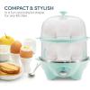 imageElite Gourmet Easy Electric 7 Egg Capacity Cooker Poacher Omelet Maker Scrambled Soft Medium Hard Boiled with Auto ShutOff and Buzzer BPA FreeMint