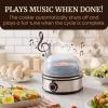 imageElite Gourmet Easy Electric 7 Egg Capacity Cooker Poacher Omelet Maker Scrambled Soft Medium Hard Boiled with Auto ShutOff and Buzzer BPA FreeStainless Steel