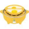 imageElite Gourmet Easy Electric 7 Egg Capacity Cooker Poacher Omelet Maker Scrambled Soft Medium Hard Boiled with Auto ShutOff and Buzzer BPA FreeYellow