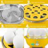 imageElite Gourmet Easy Electric 7 Egg Capacity Cooker Poacher Omelet Maker Scrambled Soft Medium Hard Boiled with Auto ShutOff and Buzzer BPA FreeYellow