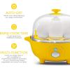 imageElite Gourmet Easy Electric 7 Egg Capacity Cooker Poacher Omelet Maker Scrambled Soft Medium Hard Boiled with Auto ShutOff and Buzzer BPA FreeYellow