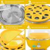 imageElite Gourmet Easy Electric 7 Egg Capacity Cooker Poacher Omelet Maker Scrambled Soft Medium Hard Boiled with Auto ShutOff and Buzzer BPA FreeYellow