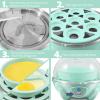 imageElite Gourmet Easy Electric 7 Egg Capacity Soft Medium HardBoiled Cooker Poacher Scrambled Omelet Maker with Auto ShutOff and Buzzer BPA FreeMint