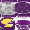 imageElite Gourmet Easy Electric 7 Egg Capacity Soft Medium HardBoiled Cooker Poacher Scrambled Omelet Maker with Auto ShutOff and Buzzer BPA FreePurple