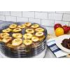 imageElite Gourmet Food Dehydrator 5 BPAFree Stackable Transparent for Homemade Jerky Herbs Fruit Veggies Meats Snacks Treats 5 Trays White
