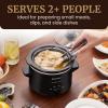 imageElite Gourmet MST275XP Electric Oval Slow Cooker 2Qt Capacity PurpleBlack