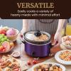 imageElite Gourmet MST275XP Electric Oval Slow Cooker 2Qt Capacity PurplePurple