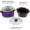 imageElite Gourmet MST275XP Electric Oval Slow Cooker 2Qt Capacity PurplePurple