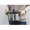 imageElite Gourmet MST275XP Electric Oval Slow Cooker 2Qt Capacity PurpleStainless Steel
