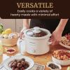 imageElite Gourmet MST275XP Electric Oval Slow Cooker 2Qt Capacity PurpleWhite