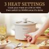 imageElite Gourmet MST275XP Electric Oval Slow Cooker 2Qt Capacity PurpleWhite