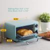 imageElite Gourmet by Maximatic Americana Collection ETO147M Diner 50s Retro Countertop Toaster oven Bake Toast Fits 8 Pizza Temperature Control ampamp Adjustable 60Minute Timer 1000W 2 Slice Mint2 Slice  10L