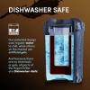imageHyperChiller HC2M Patented Iced CoffeeBeverage Cooler NEW IMPROVEDSTRONGER AND MORE DURABLE Ready in One Minute Reusable for Iced Tea Wine Spirits Alcohol Juice 125 Oz Mint BlueSlate Blue