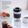 imageHyperChiller HC2M Patented Iced CoffeeBeverage Cooler NEW IMPROVEDSTRONGER AND MORE DURABLE Ready in One Minute Reusable for Iced Tea Wine Spirits Alcohol Juice 125 Oz Mint BlueStainless Steel