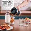 imageHyperChiller HC2M Patented Iced CoffeeBeverage Cooler NEW IMPROVEDSTRONGER AND MORE DURABLE Ready in One Minute Reusable for Iced Tea Wine Spirits Alcohol Juice 125 Oz Mint BlueStainless Steel