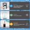 imageHyperChiller HC3 Patented Iced CoffeeBeverage Cooler NEW IMPROVEDSTRONGER AND MORE DURABLE Ready in One Minute Reusable for Iced Tea Wine Spirits Alcohol Juice 125 Oz BlackAqua Sky