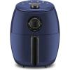 imageElite Gourmet EAF0201 Personal Compact Space Saving Electric Hot Air Fryer OilLess Healthy Cooker Timer ampamp Temperature Controls 1000W 21 Quart BlackBlue Gray