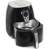 imageElite Gourmet EAF2500D Dual Basket 35Qt Electric Digital Hot Air Fryer 1400Watts OilLess Healthy Cooker TempTimer Settings Includes 26 Full Color Recipes Black32 Quart