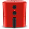 imageElite Gourmet EAF3218R Personal 11 Quart Compact Space Saving Electric Hot Air Fryer OilLess Healthy Cooker Timer ampamp Temperature Controls RedRed