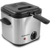 imageElite Gourmet EDF1607 800Watt Mesh Basket 16 Quart  65 Cup Oil Capacity Electric Immersion Deep Fryer with Temperature Knob and Lid with View Window stainless steelStainless Steel and Black