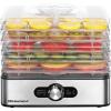 imageElite Gourmet EFD313B Programmable Food Dehydrator Food Dehydrator Adjustable Temperature Controls Jerky Herbs Fruit Veggies Snacks 6 Stainless Steel Trays5 Stainless Steel Trays