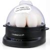 imageElite Gourmet EGC007CHC Rapid Egg Cooker 7 EasyToPeel Hard Medium Soft Boiled Eggs Poacher Omelet Maker Auto ShutOff Alarm 16Recipe Booklet Charcoal GreyBlack