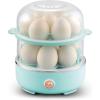 imageElite Gourmet EGC322CW Easy Egg Cooker Electric 7Egg Capacity Soft Medium HardBoiled Egg Cooker with Auto ShutOff Measuring Cup Included BPA Free Classic WhiteMint