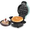 imageElite Gourmet EOM123 NonStick Omelet Frittata Snack Pocket Maker Dessert Maker 2 Individual 56quot Omelets Stainless SteelMint