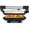 imageElite Gourmet EPN2976 2in1 Nonstick Panini Press ampamp Indoor Grill Opens 180Degree Gourmet Sandwich Maker Floating Hinge Fits All Foods Contact Grill with Removable Grease TrayStainless Steel