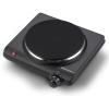 imageElite Gourmet ESB301BF Countertop Single Cast Iron Burner 1000 Watts Electric Hot Plate Temperature Controls Power Indicator Lights Easy to Clean BlackBlack