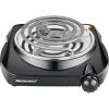 imageElite Gourmet ESB301F Countertop Single Cast Iron Burner 1000 Watts Electric Hot Plate Temperature Controls Power Indicator Lights Easy to Clean WhiteCoiled Single