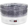 imageElite Gourmet Food Dehydrator 5 BPAFree Stackable Transparent for Homemade Jerky Herbs Fruit Veggies Meats Snacks Treats 5 Trays White