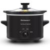 imageElite Gourmet MST275XP Electric Oval Slow Cooker 2Qt Capacity PurpleBlack