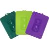 imageElite Gourmet MaxiMatic ECL3016 Rectangular Silicone Suction Lids and Food Covers Fits various sizes of casseroles baking pans dishes or containers Set of 3 MulticolorRectangular Lids