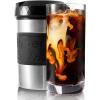 imageHyperChiller HC2M Patented Iced CoffeeBeverage Cooler NEW IMPROVEDSTRONGER AND MORE DURABLE Ready in One Minute Reusable for Iced Tea Wine Spirits Alcohol Juice 125 Oz Mint BlueStainless Steel