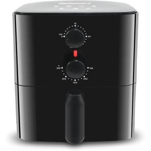 imageElite Gourmet EAF3218R Personal 11 Quart Compact Space Saving Electric Hot Air Fryer OilLess Healthy Cooker Timer ampamp Temperature Controls RedBlack