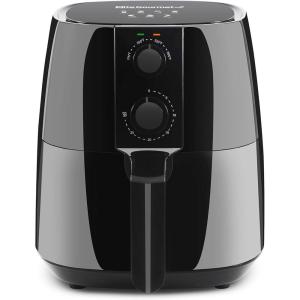 imageElite Gourmet EAF5317D Digital 53Qt Hot Air Fryer 7 Menu Functions 1350W OilLess Healthy Cooker Timer ampamp Temperature Controls PFOAPTFE Free Black40 Quart