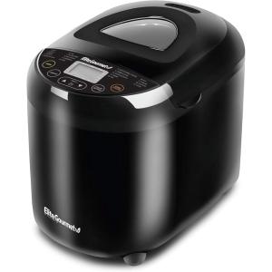 imageElite Gourmet EBM8103B Programmable Bread Maker Machine 3 Loaf Sizes 19 Menu Functions Gluten Free White Wheat Rye French and more 2 Lbs BlackBlack