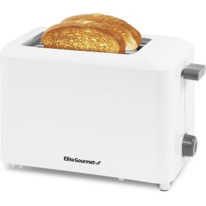 imageElite Gourmet ECT118B Cool Touch Single Slice Toaster 6 Toasting Levels ampamp Wide Slot for Bagels Waffles Specialty Breads Pastry Snacks Black2 Slice Pack of 8