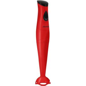 imageElite Gourmet EHB2425X Electric Immersion Hand Blender Stick Mixer Chopper 1Touch Control Multi Purpose 150 Watts For Soups Sauces Baby Food WhiteRed