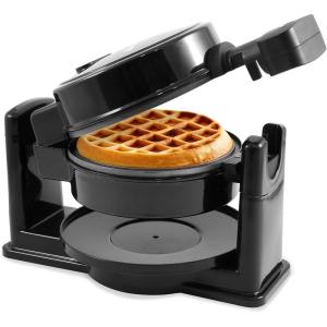 imageElite Gourmet EOM123 NonStick Omelet Frittata Snack Pocket Maker Dessert Maker 2 Individual 56quot Omelets Stainless SteelBlack