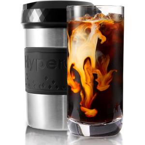 imageHyperChiller HC2M Patented Iced CoffeeBeverage Cooler NEW IMPROVEDSTRONGER AND MORE DURABLE Ready in One Minute Reusable for Iced Tea Wine Spirits Alcohol Juice 125 Oz Mint BlueStainless Steel