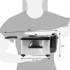imageElite Gourmet EDF1607 800Watt Mesh Basket 16 Quart  65 Cup Oil Capacity Electric Immersion Deep Fryer with Temperature Knob and Lid with View Window stainless steel2 Quart  82 cup