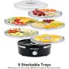 imageElite Gourmet EFD319 Food Dehydrator 5 BPAFree 114quot Trays Adjustable Temperature Controls Jerky Herbs Fruit Veggies Dried Snacks BlackBlack