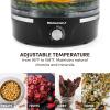 imageElite Gourmet EFD319 Food Dehydrator 5 BPAFree 114quot Trays Adjustable Temperature Controls Jerky Herbs Fruit Veggies Dried Snacks BlackBlack